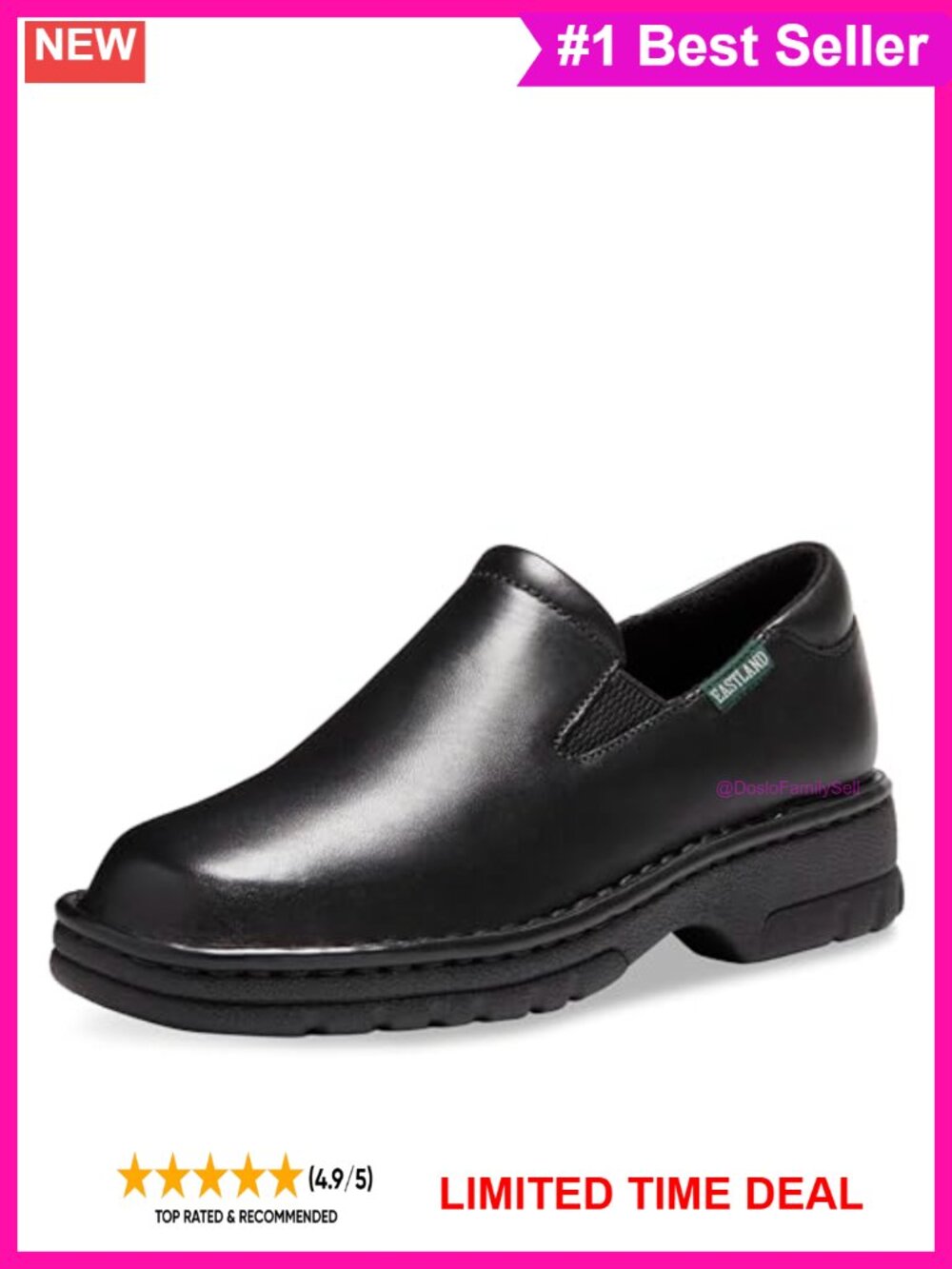 Mary Jane Loafers with Cushioned Insole for Walking